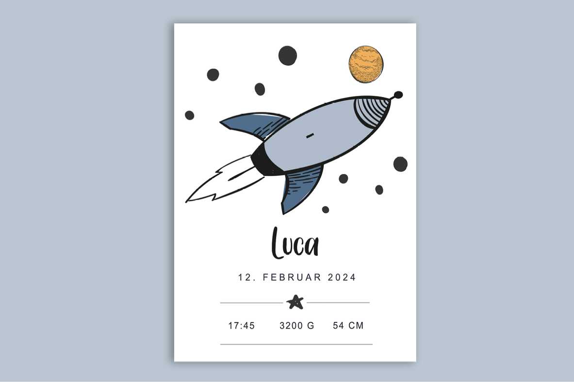 Poster zur Geburt «Luca»