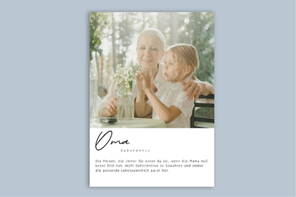 Fotoposter «Definition Oma»