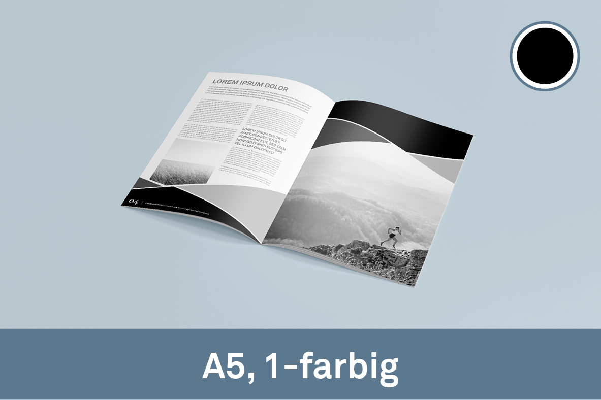 ohne Umschlag, 1-farbig (Schwarz)