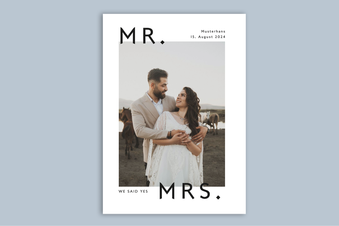 Poster zur Hochzeit «We said yes»