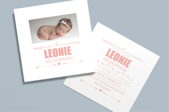 Geburtskarte «Leonie»