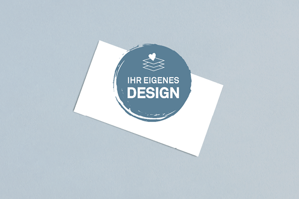 Visitenkarte «Eigenes Design quer» 