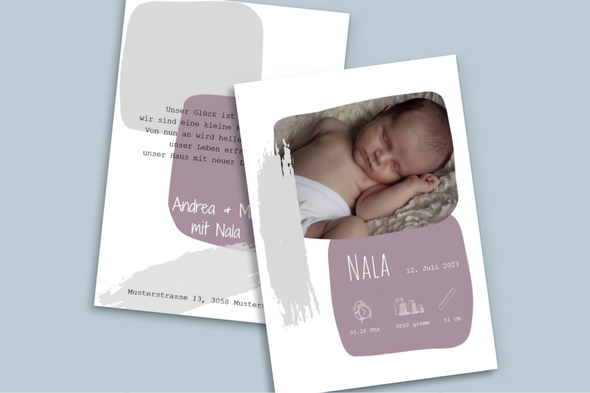 Geburtskarte «Nala»