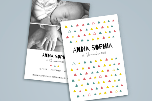 Geburtskarte «Anna Sophia»